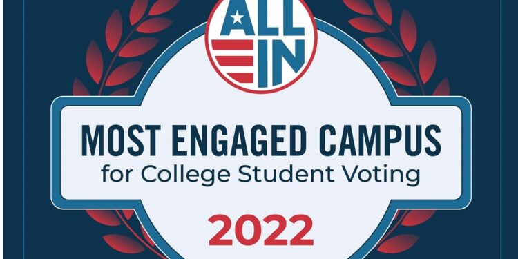 Tusculum Honored For Voter Registration Efforts