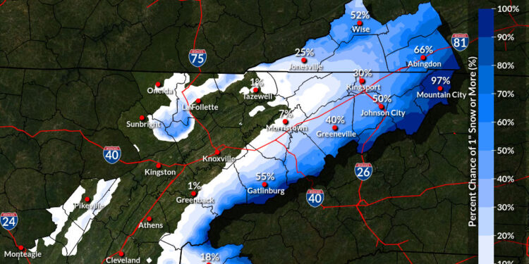 Winter Storm Watch In Effect For Mountains Of Southeast Greene County