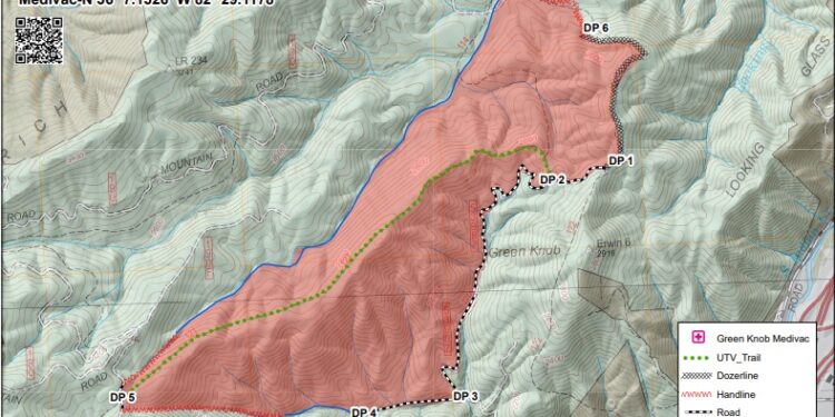 Prescribed Burn By Forest Service 1 Mile From Erwin