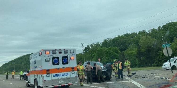 Motor Vehicle Accident On Hal Henard Road And West Andrew Johnson Intersection