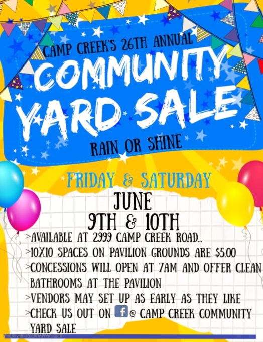 Camp Creek Community Yard Sale