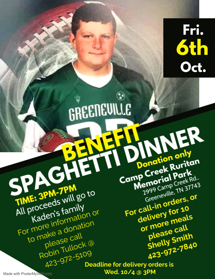Benefit Spaghetti Supper for Gunner Family