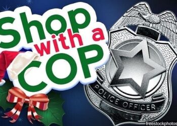 Fundraising for “Shop with A Cop” at Wal Mart, October 21