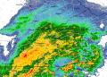 Cold Front With Rainfall And Thunderstorms Approaching Today