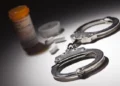 Arrest for Narcotics at Gas Pumps on East AJ Highway
