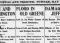 The 1901 Flood Recounted In Headlines And News Stories