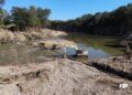 Chuckey Utility Installs Temporary Line Across The River Near Fallen Kinser Bridge
