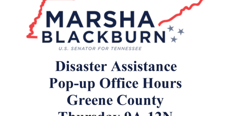Senator Blackburn Announces Greene County Office Hours To Assist Flood Victims