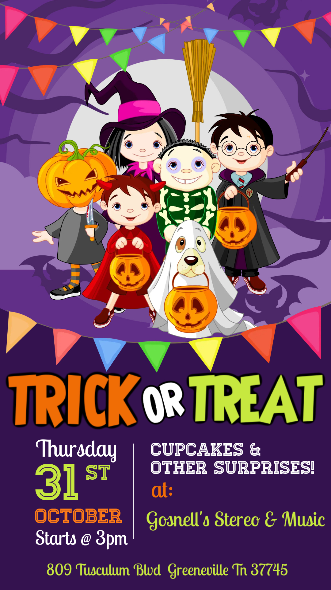 Gosnell's Stereo And Music Hosts Trunk Or Treat