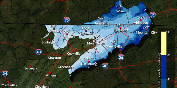 Light Snow Accumulations, Cold Wind Chills In Forecast For Greene County