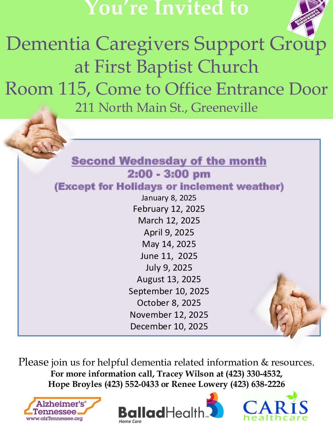 Dementia Caregivers Support Group Meeting