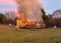 Early Morning Fire Destroys Mobile Home On Dude Lane