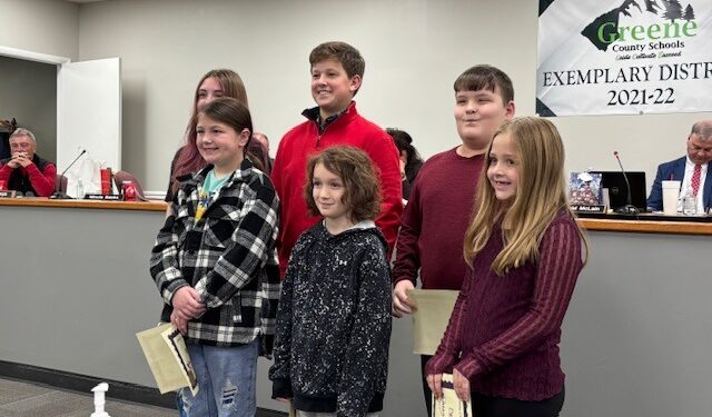 Art Award Winners Honored At Greene County Board Of Education Meeting