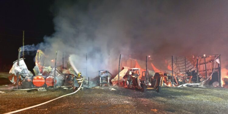 Shed And Contents Destroyed In Friday Fire