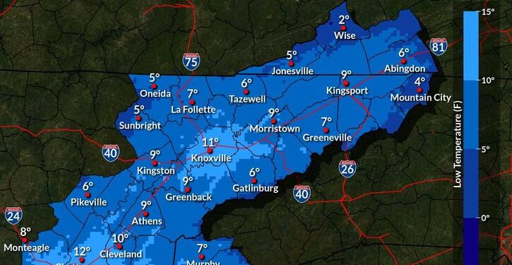 Single Digit Overnight Lows In The Forecast