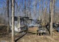 Camper Catches Fire Sunday, VFDs Keep Fire From Spreading To Woods