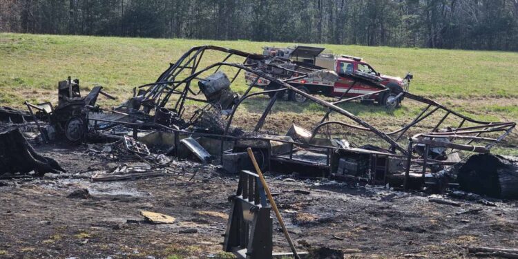 Field Fire Off Bill Martin Road, Camper Also Burned