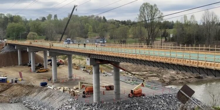 Remarkable Progress Being Made At Kinser Bridge Rebuild