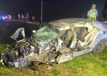 Tusculum VFD and Others Respond to Crash and Fire