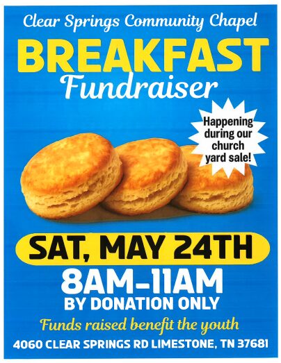 Clear Springs Community Chapel Hosts Breakfast Fundraiser