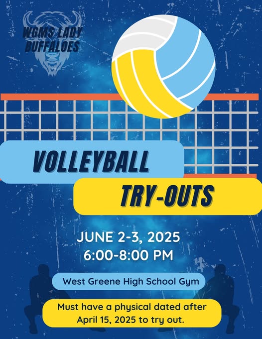 West Greene Middle School Volleyball Tryouts