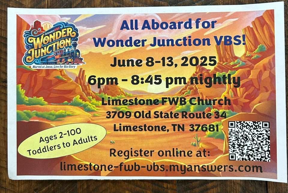 All Aboard For Wonder Junction Vacation Bible School