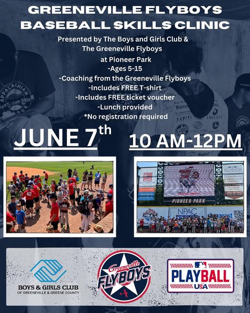 Greeneville Flyboys Baseball Skills Clinic