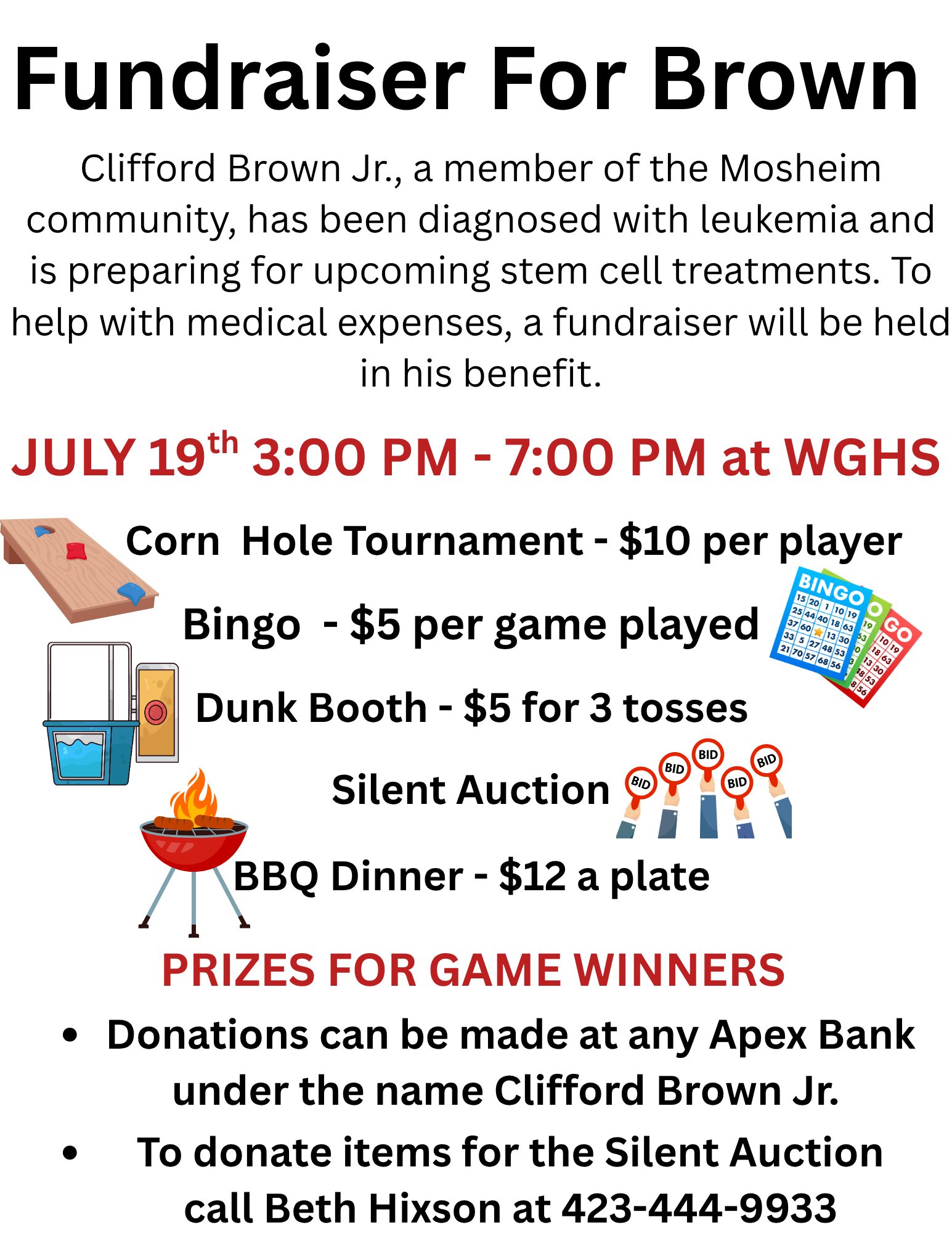 Fundraiser For Brown