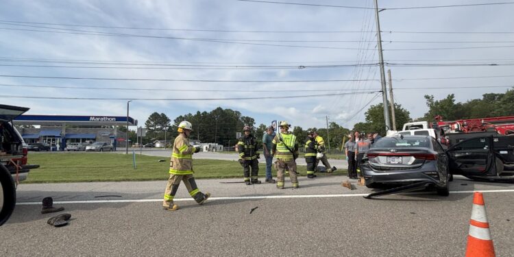 Elderly Man Basically Uninjured In Semi & Car Crash On Emerald Road / West Andrew Johnson Highway – Celebrates Birthday Today