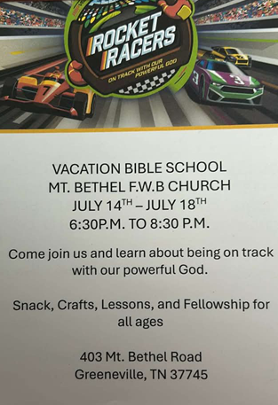 Mt. Bethel Hosts Vacation Bible School