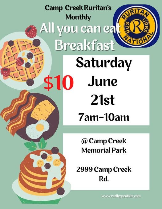 Camp Creek Ruritan Hosts Breakfast