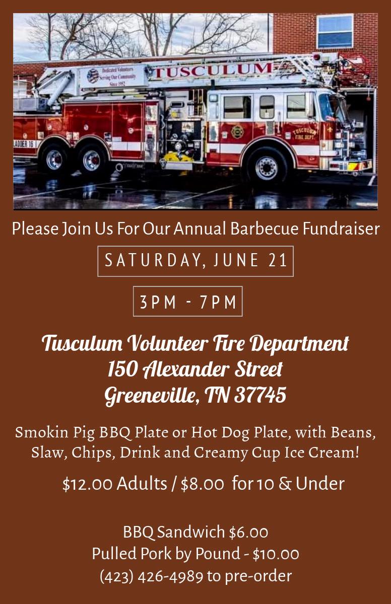 Tusculum Volunteer Fire Department Hosts Annual BBQ