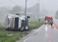 Box Truck Overturns On Erwin Highway