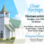 Clear Springs Homecoming