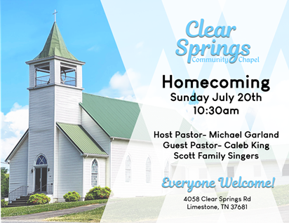 Clear Springs Homecoming