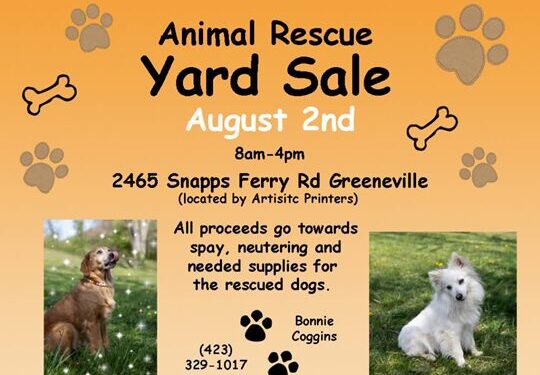 Animal Rescue Yard Sale