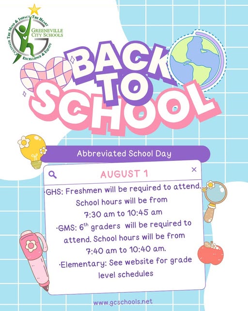 Back To School - Abbreviated School Day