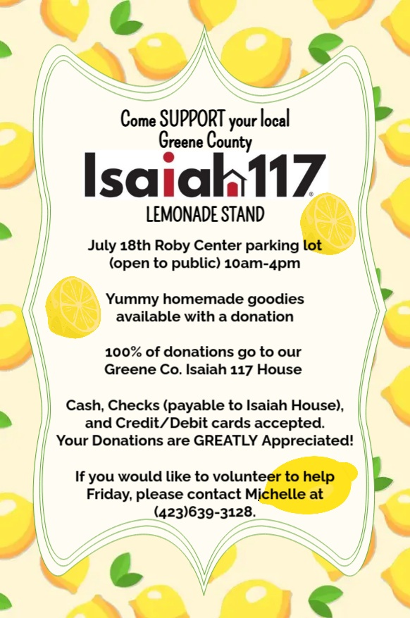 Roby Adult Center Hosts Lemonade Stand Fundraiser