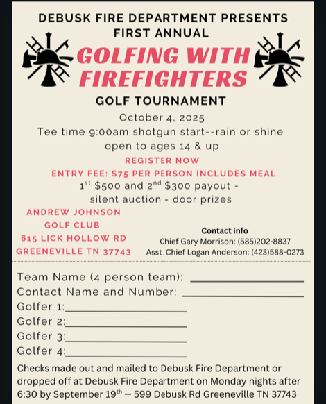 Golfing With Firefighters