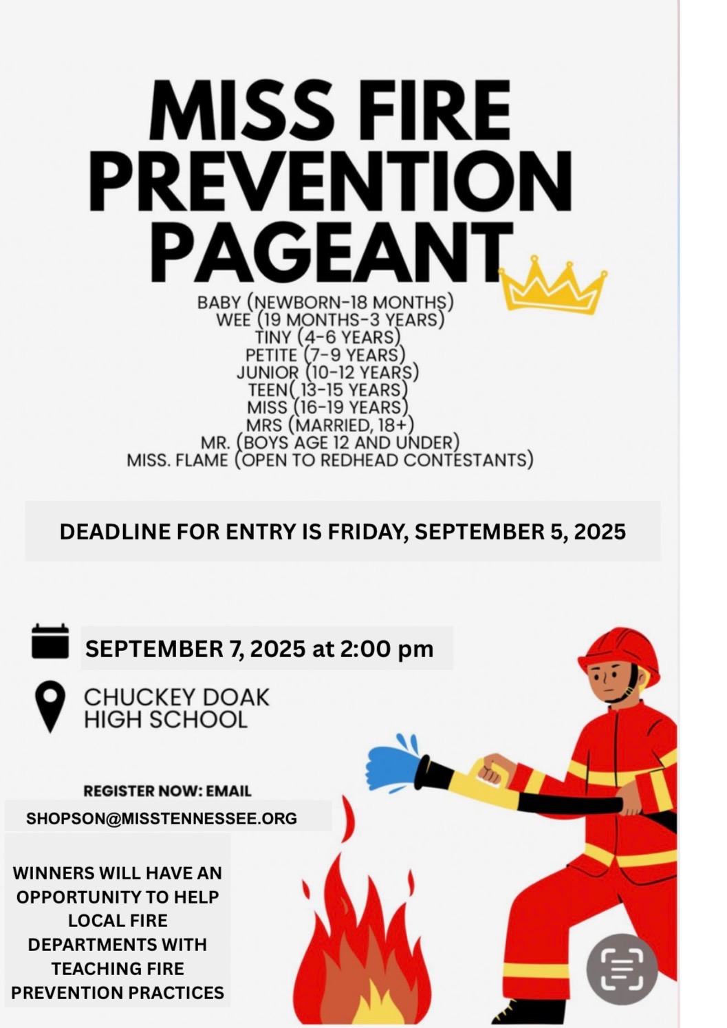 Miss Fire Prevention Pageant