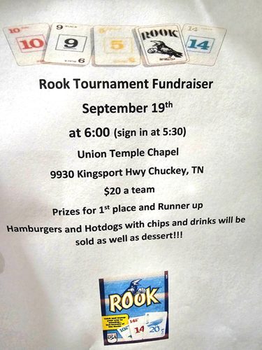 Rook Tournament Fundraiser