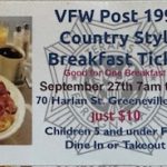 Veterans Of Foreign Wars Post 1990 Breakfast