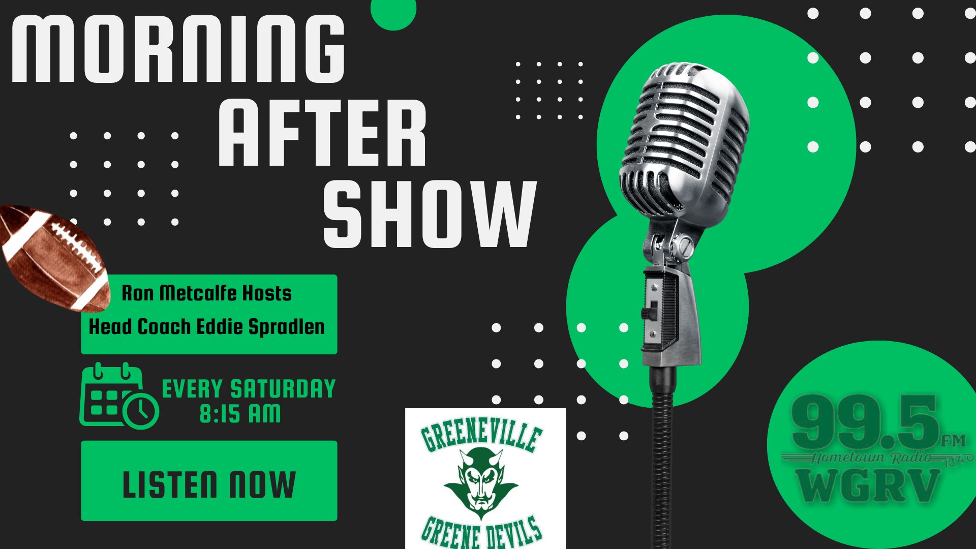 WGRV Hosts Morning After Show With Greeneville's Head Football Coach