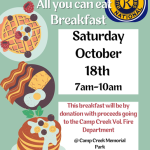 Camp Creek Ruritan Breakfast