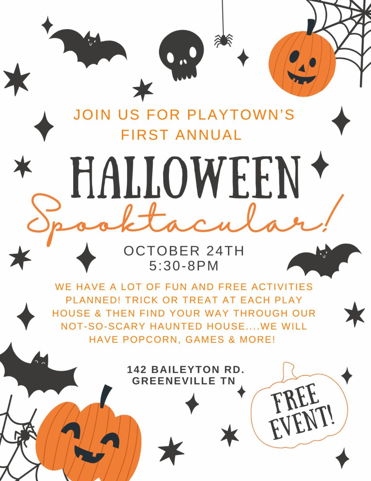 1st Annual Playtown Halloween Spooktacular