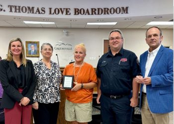 Sherry Britton Recognized For 16 Years With Greeneville Fire Department