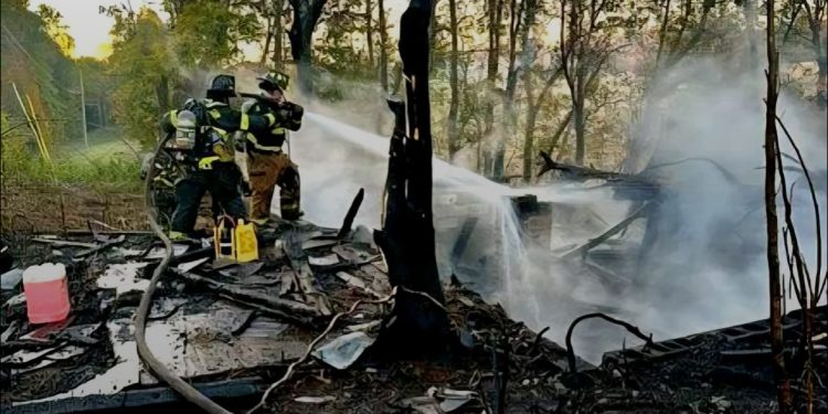 Bill Martin Road Fire Destroys Structure, Damages Vehicles