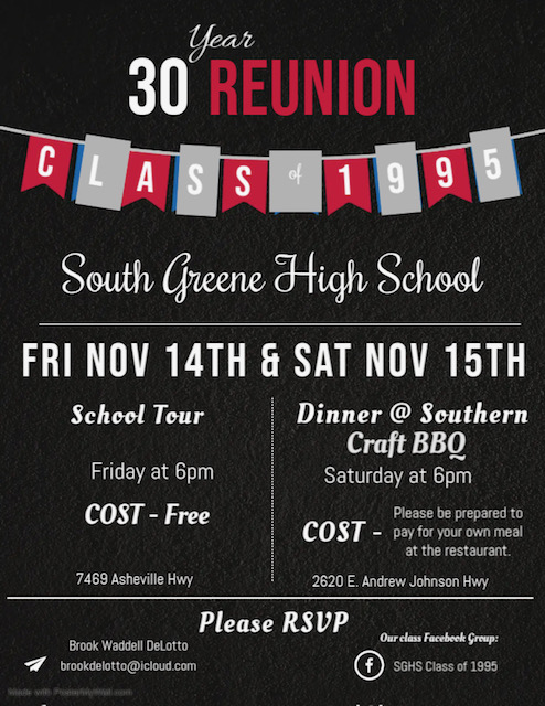 South Greene High School Class of 1995 30th Reunion-School Tour