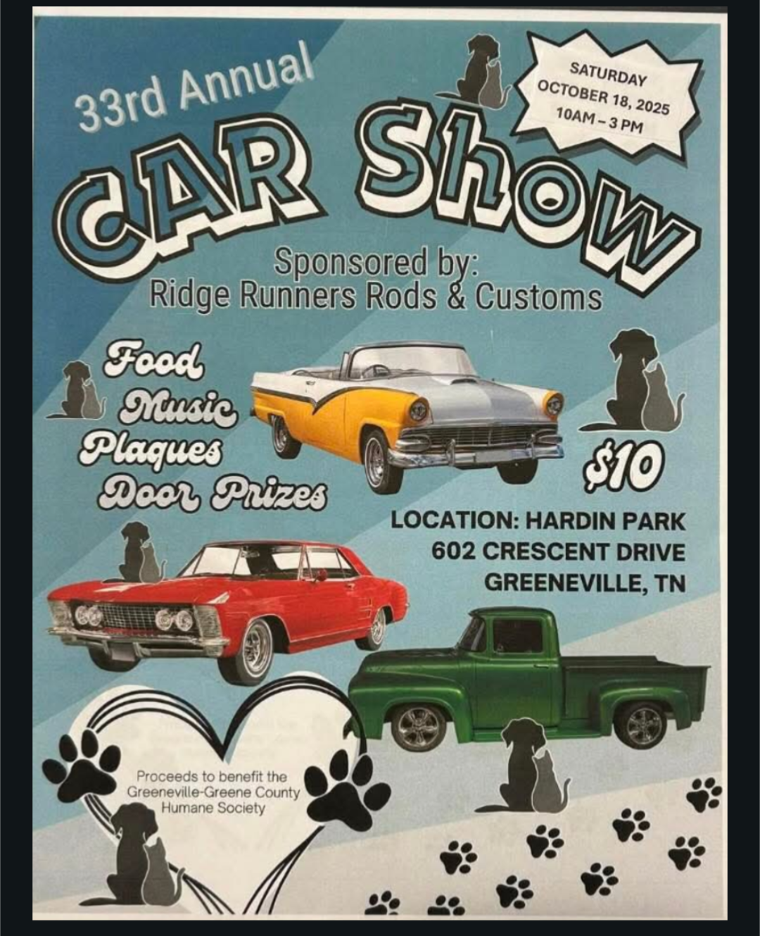 Ridge Runners 33rd Annual Car Show