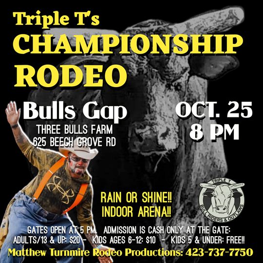 Triple T Championship Rodeo At Three Bulls Farm Arena